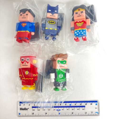 DC Justice League x Korejanai Mini Figure Normal Color Set of 5 kotobukiya Japan - Afbeelding 1 van 5