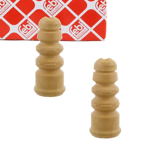 2X febi 23478 Anschlagpuffer Gummianschlag FüR Audi A4 B7 A6 C6 Hinten 4F0512131-image