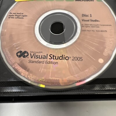 Retail Microsoft Visual Studio 2005 Standard Edition Academic 5