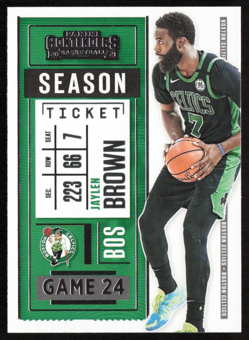2020-21 Panini Contenders Season Ticket #84 Jaylen Brown Boston