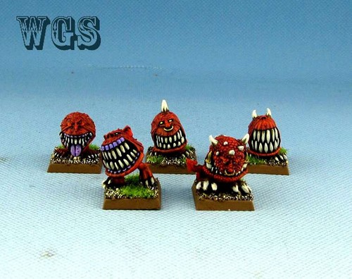 25mm Warhammer Fantasy WGS Painted Orcs & Goblins Gnarly Cave Squigs OR025 - Picture 5 of 5