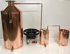 StillZ 50 Gallon Copper Moonshine Still with Custom 220,000 BTU Propane Burner