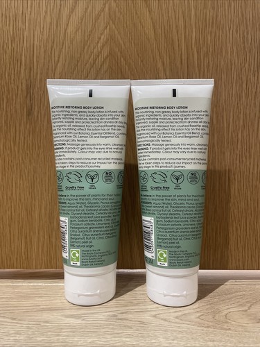 2 x Botanics Moisture Restoring Rosehip Oil 82% Organic Body Lotion 250ml - Picture 3 of 6
