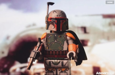 Lego custom Abnormal  Star Wars Boba Fett Variant Grey