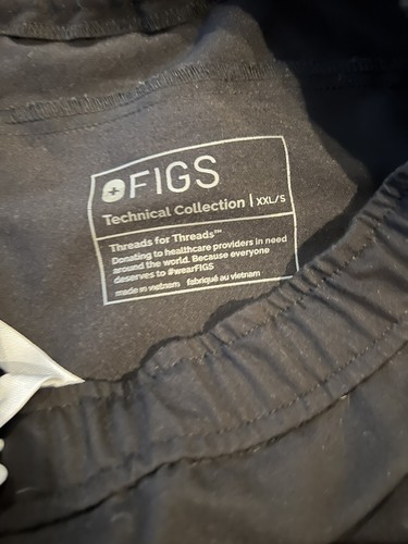 FIGS Men's Tansen Jogger Scrub Pants Black Size XXL Short MXXSW2004S - Picture 2 of 2