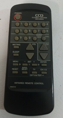Orion Model 076R07 4180 TV Remote Control CCD Closed Caption Decoder 
