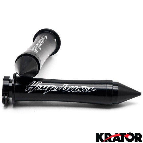 7/8 Inch Hand Grip Handlebar Grips Bar End for Suzuki GSXR 1300 Hayabusa Black - Picture 3 of 4