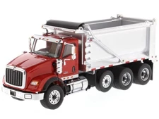 INTERNATIONAL HX620 DUMP TRUCK RED 1/50 MODEL BY DIECAST MASTERS 71076