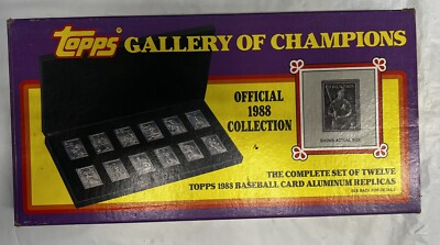 Topps Baseball Gallery of Champions Aluminum Replicas Brand New in Box 1988