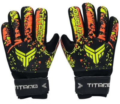 Titano GK Grip II Goal keeper Glove Negative Cut sizes 4,5,6,7,8,9,10,11 Orange
