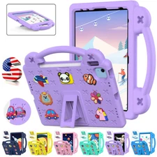 Kids Shockproof Handle Stand Case For iPad 5th 6th 7th 8th 9th 10th 11th A16 Gen