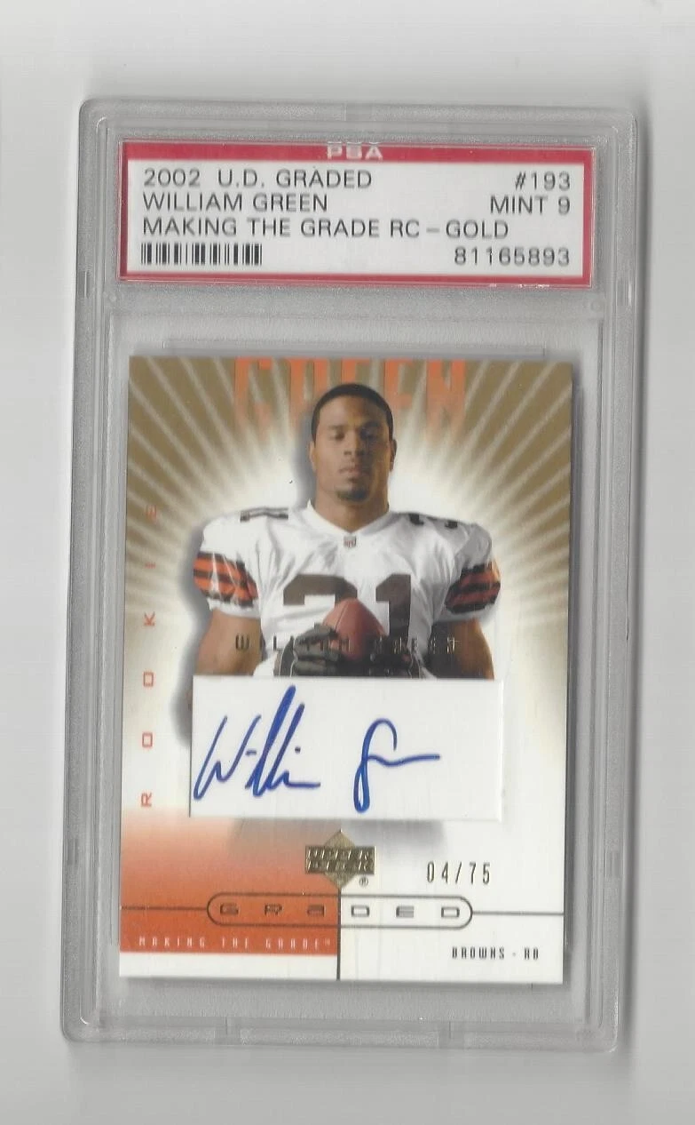 William Green Upper Deck Graded #193 Making the Grade RC-Gold