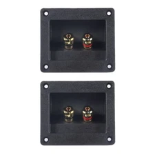2Pcs/set Speaker Terminals Cup Round Spring Cup Subwoofer Plugs Stereos