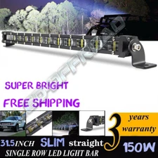 Single Row 32" LED Light Bar Ultra Slim Spot for Wagon Pickup Truck 4X4 SUV 150W