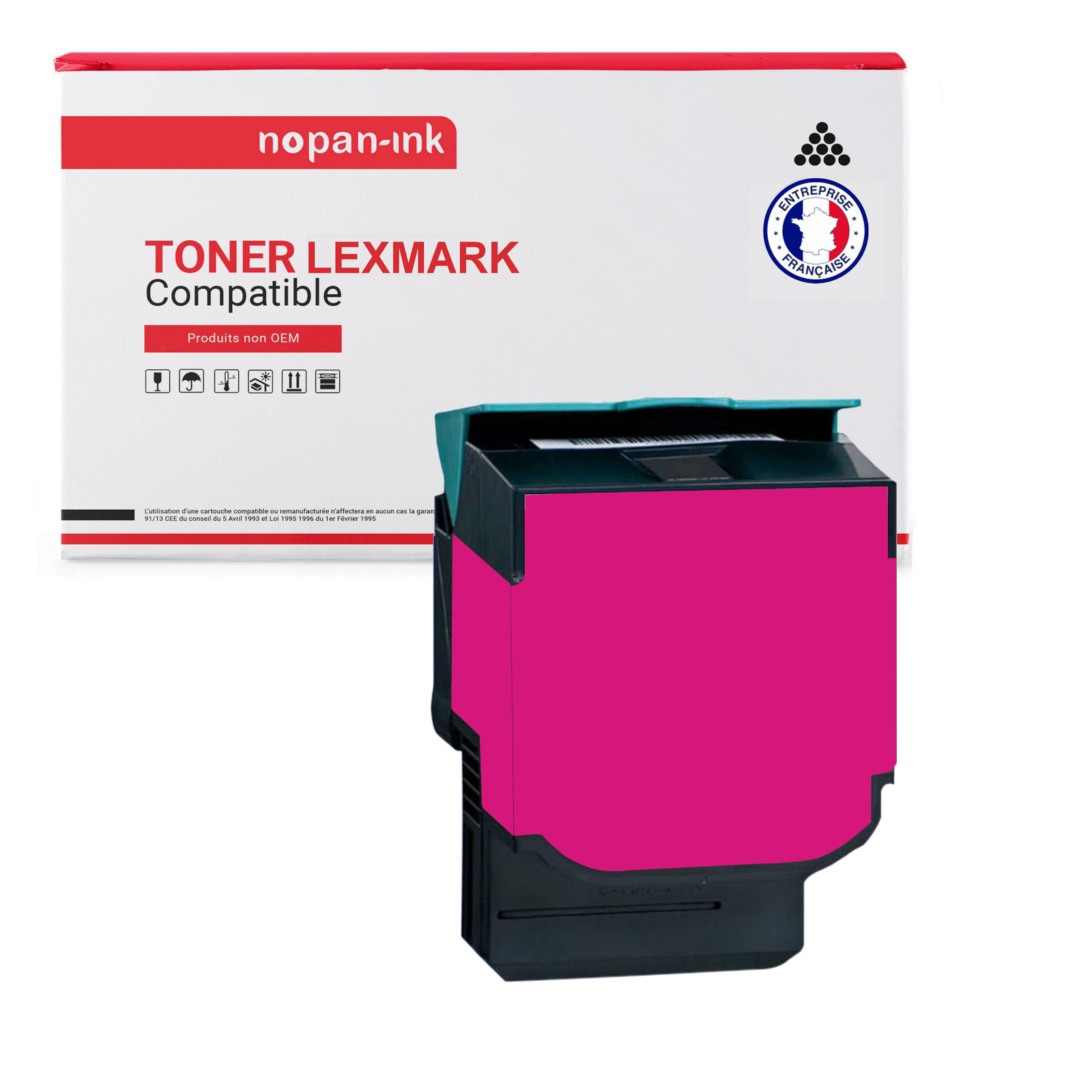 Toner 71B2HM0 magenta Nopan-Ink aux couleurs éclatantes pour graphiques nets