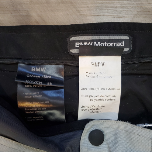 BMW Motorrad Rallye 2 Motorcycle Bike Pants Size: 58 With Pads - RARE - Picture 6 of 10