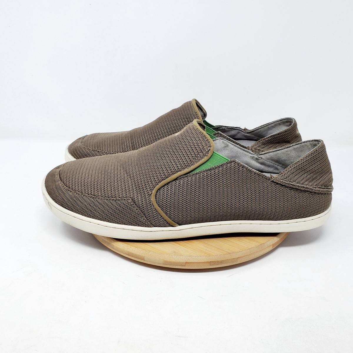 Olukai Nohea Mesh Mens 13 Slip On Loafers Brown Fold Down  display picture 2