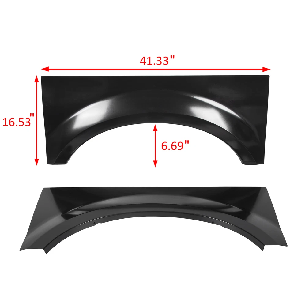 Pair For 99-10 Ford F250 F350 F450 F550 Bed Rear Wheel Arch Repair Patch Panel - Imagem 3 de 4