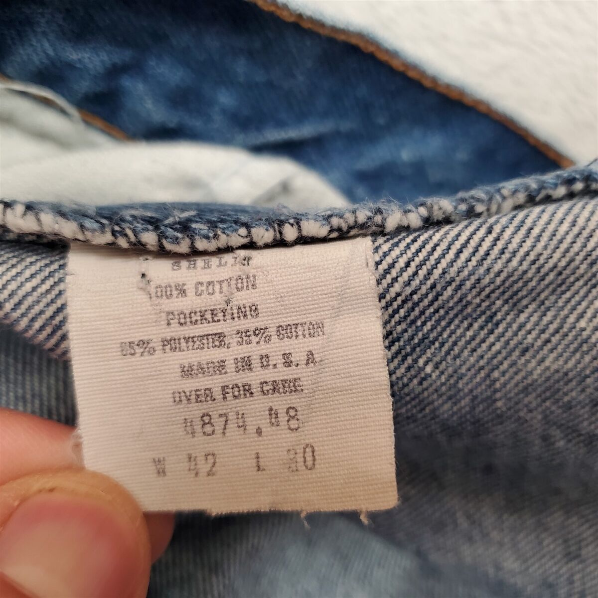 Vintage Saddle King Jeans Mens 42x30 Blue Denim USA Pants Vintage Saddle King Jeans Mens 42x30 Blue Denim USA Pants