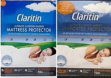 Claritin® Ultimate Allergen Barrier Embossed Comforter Cover &Mattress protector