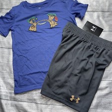Under Armour Size 6 Boys Hiking Stump Tree Outfit Set NEW