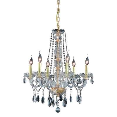 Elegant Lighting Verona 24'' 6 Light Royal Crystal Chandelier