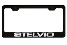 Black License Plate Frame For Alfa Romeo Stelvio