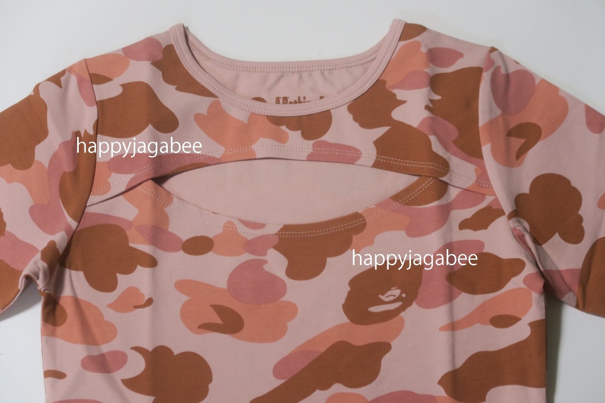 A BATHNIG APE Ladies' 1ST CAMO CUT OUT TEE 1K70209001 | eBay