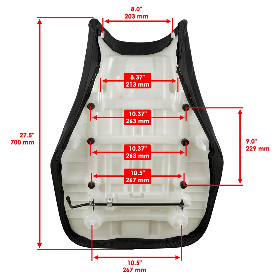 Complete Seat Fits Honda Foreman Rubicon 500 TRX500FA 4x4 2005-2014 Black — 第 2/4 张图片