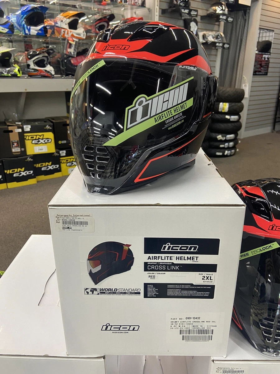 Icon Airflite Helmet - Crosslink - Red - 2XL
