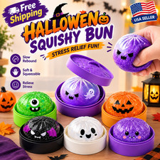 Halloween Glitter Dumpling Squishy Toy Stress Relief Fidget Sensory Gift Us