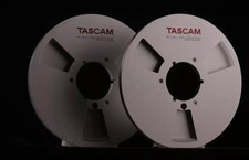 one pair Silvery TASCAM 10.5'' 1/4 Aluminum Reel to Reel Tape Reel RE-1400