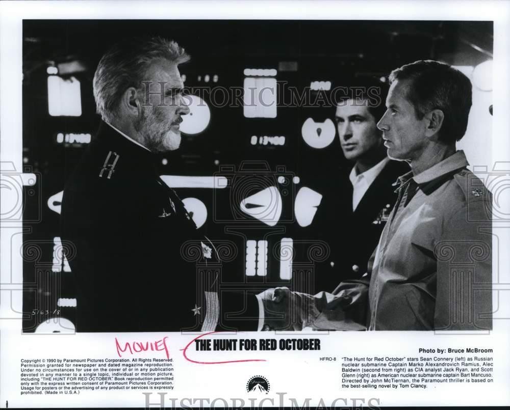 1990 Press Photo Sean Connery and co stars in 