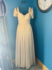 Azazie Lianne Sand Chiffon Bridesmaids Dress Sleeveless A4 Deep V