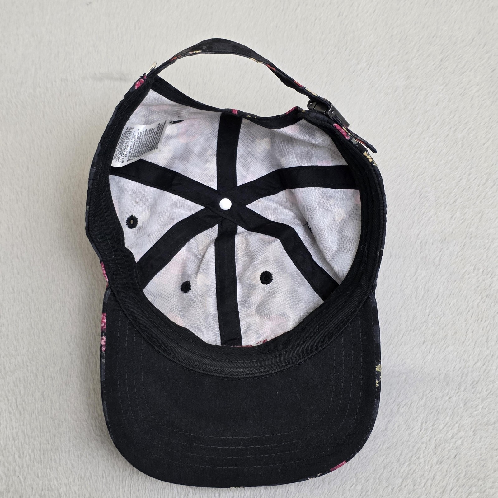 Vans Strapback Hat Cap Adjustable Black Floral Ch… - image 7
