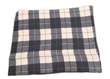 1 Single Black  White Plaid Flannel Pillowcase 19 X 31 Standard/queen