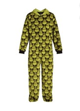 Dr. Seuss Men's Grinch Superminky Pajamas Union Suit, Size MEDIUM