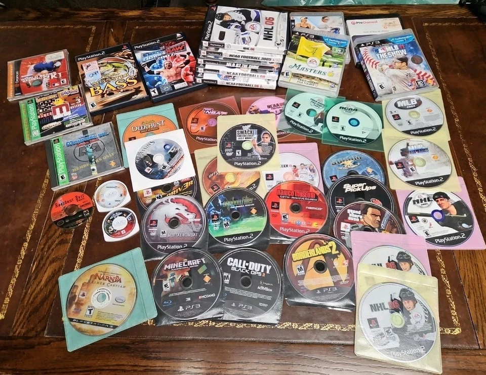 Enorme Sony PlayStation 2 PS2, PS3, PSP, PS1 Lote de 43 Juegos *Arañazos* Envío Rápido Foto 2 de 4