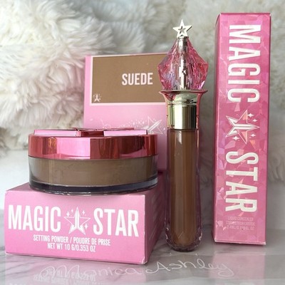 Jeffree Star Magic Star Suede Deep Powder + C25 Concealer Set NEW Bundle