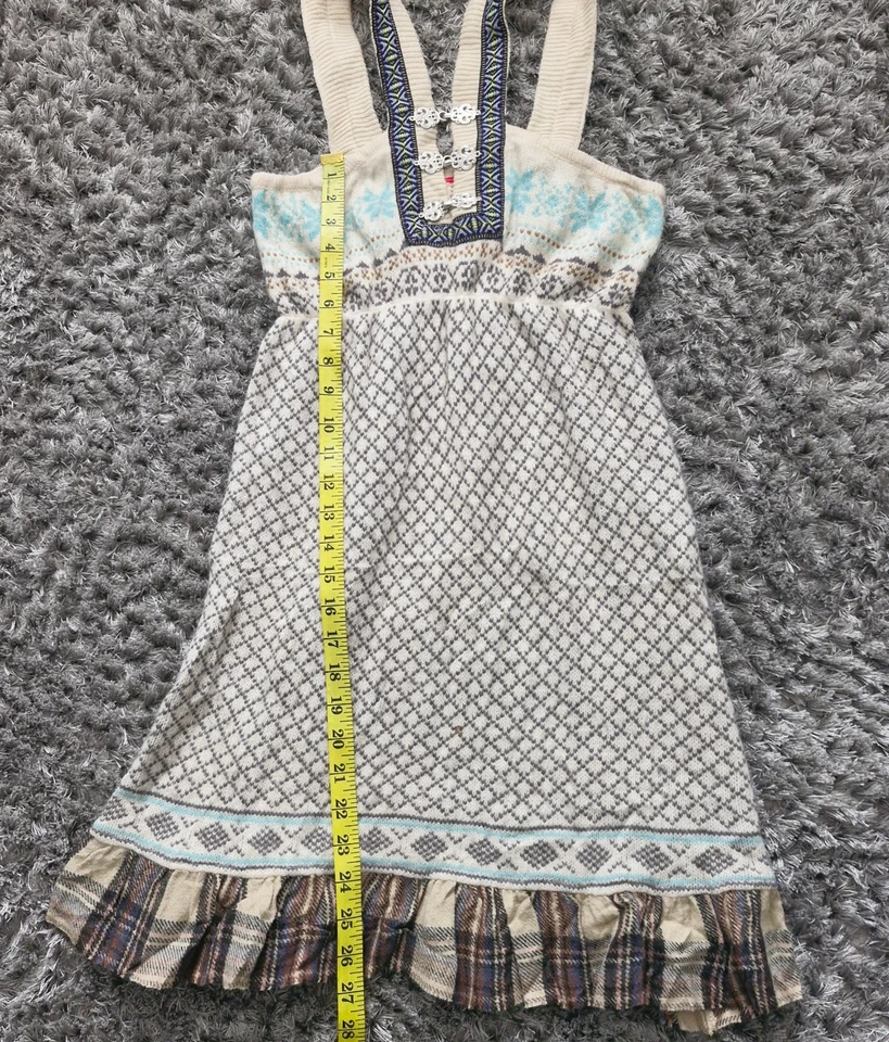 Vestido suéter Free People vintage Fair Isle talla pequeña 80 % lana Foto 4 de 4