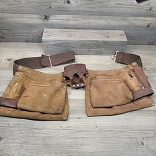 CLC Custom LeatherCraft 427X Suede Leather Tool Belt Carpenter Pouches Made USA