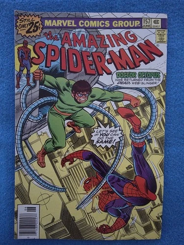 Amazing Spider-Man June 1976 #157, Doctor Octopus Cover, Combined Shipping