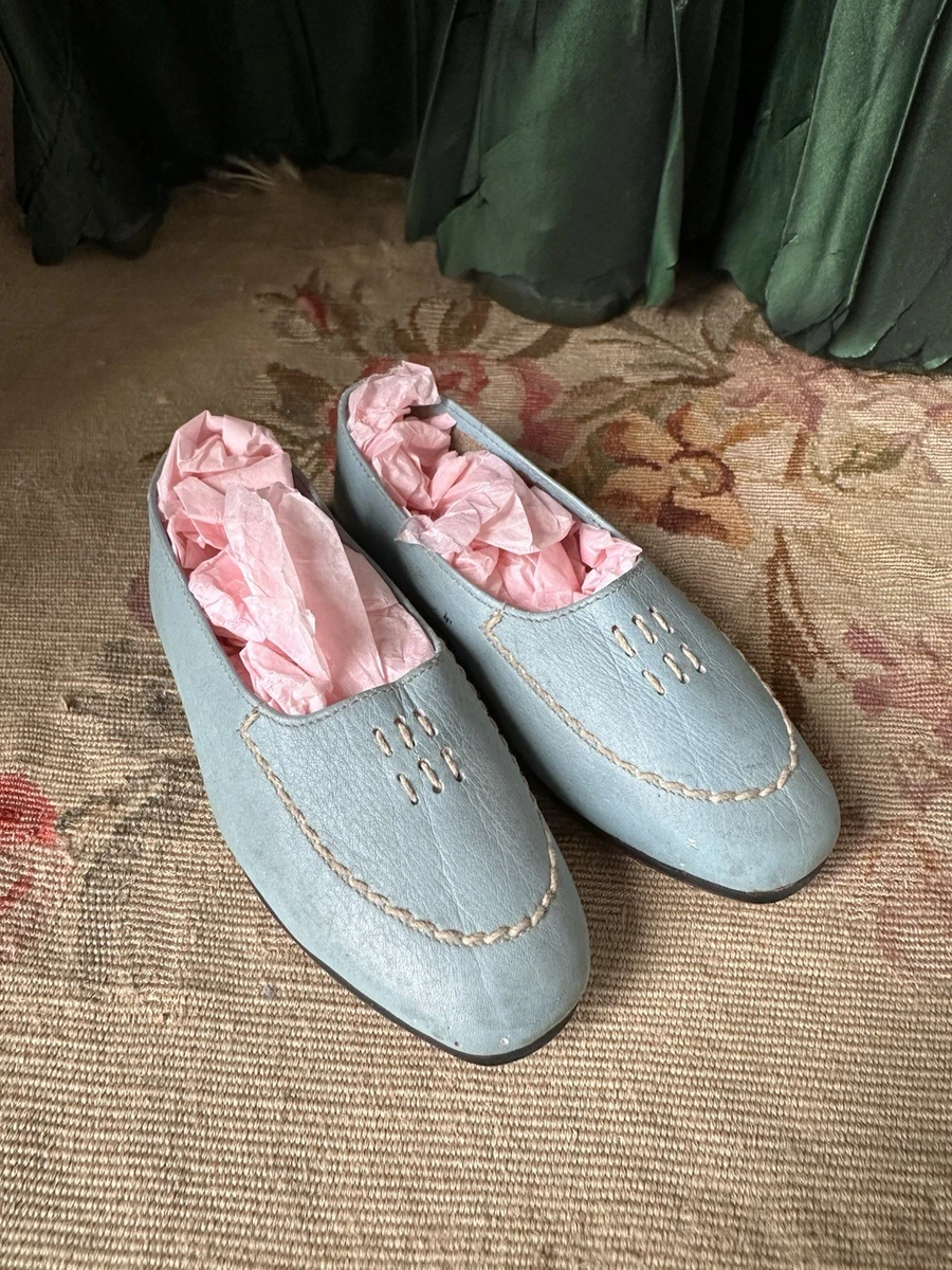 Paire De Chaussures Anciennes Pour Poupée Jumeau – Cuir, XIXe Siècle (sortie De Grenier)