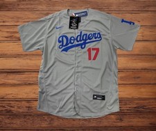 Dodgers Shoehi Ohtani 17 men grey jersey size (SMALL) - Stitched