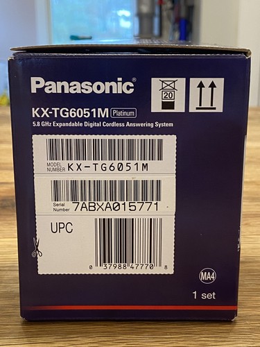 Panasonic KX–TG6051M Platinum 5.8 GHz Cordless Digital Telephone + Answering NIB - Bild 6 von 9