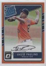 2017 Panini Donruss Optic Orange Prizm 72/99 David Paulino #RRS-DP Auto sh7