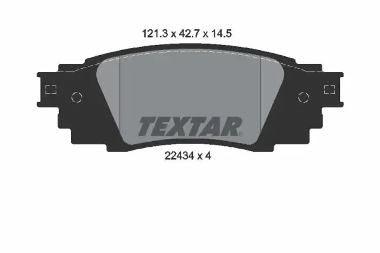 Brake pads 2243401 TEXTAR for LEXUS TOYOTA