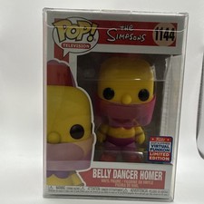 Funko Pop! The Simpsons Belly Dancer Homer Funkon Excl. #1144 w/Pop Protector
