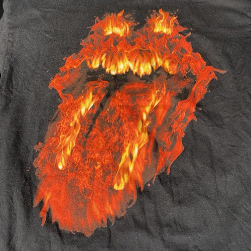 The Rolling Stones 2016 Las Vegas Tour Long Sleeve Shirt Flames M - Picture 2 of 9