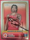 DYLAN HARPER SAN ANTONIO SPURS SIGNED TOPPS CHROME RC ROOKIE CARD NBA FINALS 26